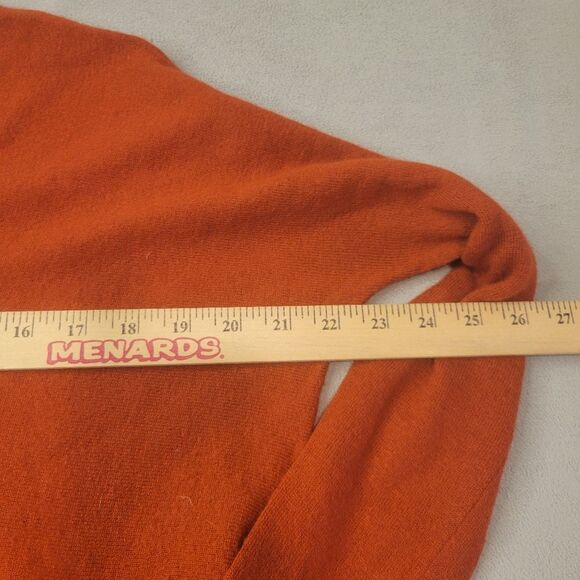 Vince Wool Cashmere V Neck Swater Terracota Size Medium - Picture 5 of 6